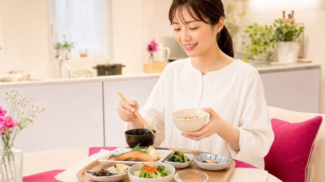 仕事で夜ごはんが遅くなる日も太らない食べ方｜分食のコツ
